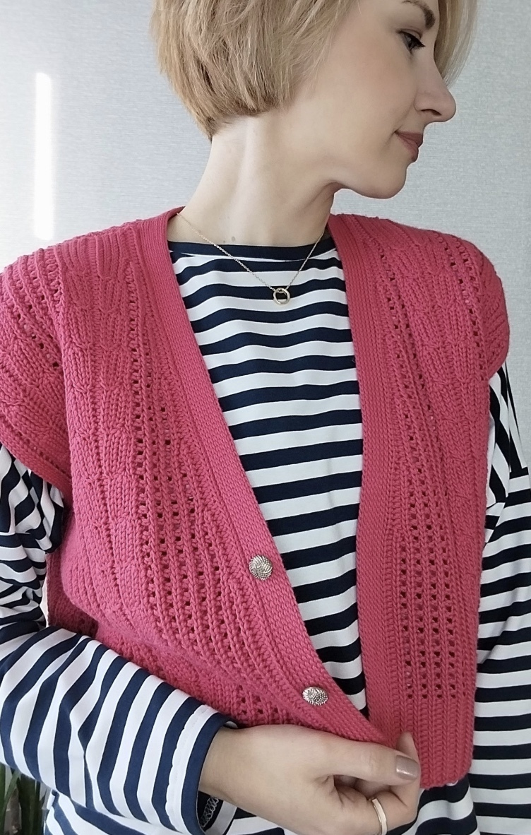 Жилет Сакура (viscozzi.crochet)